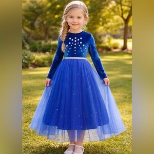NWOT: Kids Blue Princess Elsa Costume
